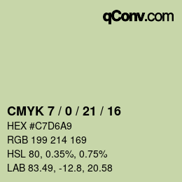 Color code: CMYK 7 / 0 / 21 / 16 | qconv.com