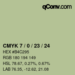 Color code: CMYK 7 / 0 / 23 / 24 | qconv.com