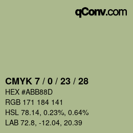 颜色代码: CMYK 7 / 0 / 23 / 28 | qconv.com
