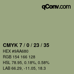 Color code: CMYK 7 / 0 / 23 / 35 | qconv.com