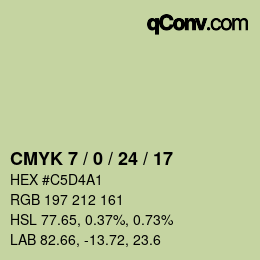 Color code: CMYK 7 / 0 / 24 / 17 | qconv.com