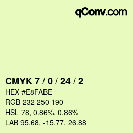 Color code: CMYK 7 / 0 / 24 / 2 | qconv.com