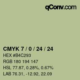 Color code: CMYK 7 / 0 / 24 / 24 | qconv.com