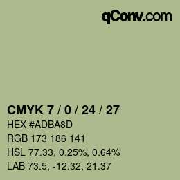 カラーコード: CMYK 7 / 0 / 24 / 27 | qconv.com
