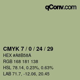 カラーコード: CMYK 7 / 0 / 24 / 29 | qconv.com