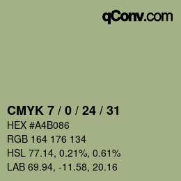 Color code: CMYK 7 / 0 / 24 / 31 | qconv.com