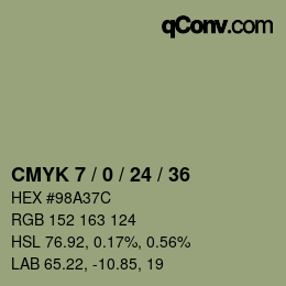 カラーコード: CMYK 7 / 0 / 24 / 36 | qconv.com