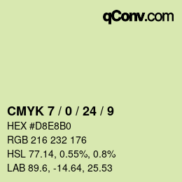 Color code: CMYK 7 / 0 / 24 / 9 | qconv.com