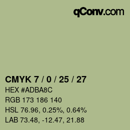 Color code: CMYK 7 / 0 / 25 / 27 | qconv.com