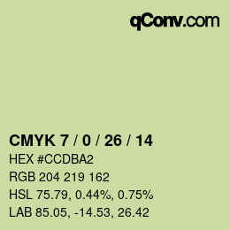 Color code: CMYK 7 / 0 / 26 / 14 | qconv.com