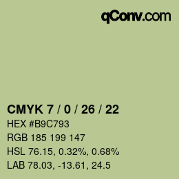 Color code: CMYK 7 / 0 / 26 / 22 | qconv.com