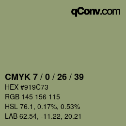 Color code: CMYK 7 / 0 / 26 / 39 | qconv.com