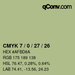 Color code: CMYK 7 / 0 / 27 / 26 | qconv.com