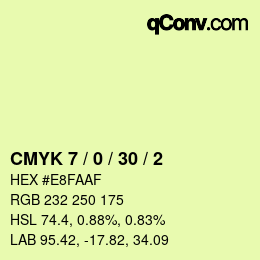 Color code: CMYK 7 / 0 / 30 / 2 | qconv.com