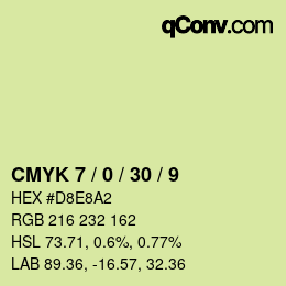 Color code: CMYK 7 / 0 / 30 / 9 | qconv.com