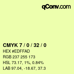 Color code: CMYK 7 / 0 / 32 / 0 | qconv.com