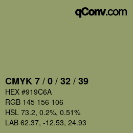 Código de color: CMYK 7 / 0 / 32 / 39 | qconv.com