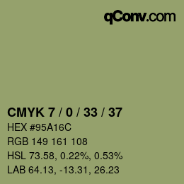 カラーコード: CMYK 7 / 0 / 33 / 37 | qconv.com