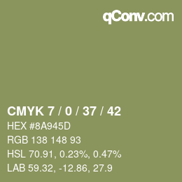 Color code: CMYK 7 / 0 / 37 / 42 | qconv.com