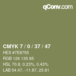 Color code: CMYK 7 / 0 / 37 / 47 | qconv.com