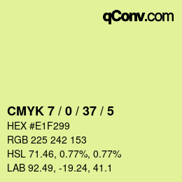 Color code: CMYK 7 / 0 / 37 / 5 | qconv.com