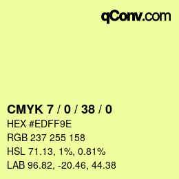 Color code: CMYK 7 / 0 / 38 / 0 | qconv.com