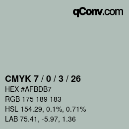 カラーコード: CMYK 7 / 0 / 3 / 26 | qconv.com