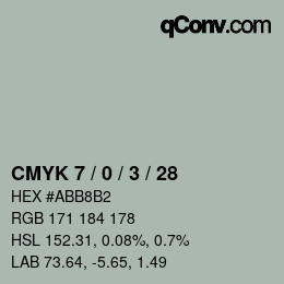 Color code: CMYK 7 / 0 / 3 / 28 | qconv.com