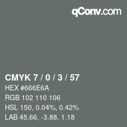 Color code: CMYK 7 / 0 / 3 / 57 | qconv.com