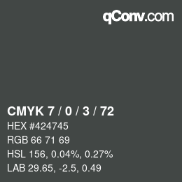 Color code: CMYK 7 / 0 / 3 / 72 | qconv.com