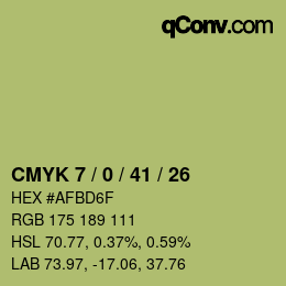 カラーコード: CMYK 7 / 0 / 41 / 26 | qconv.com