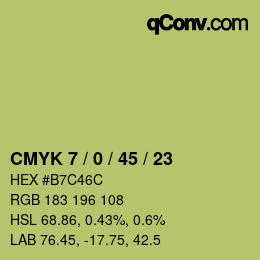 Color code: CMYK 7 / 0 / 45 / 23 | qconv.com