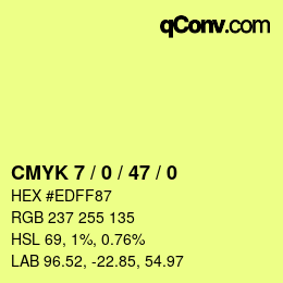 Color code: CMYK 7 / 0 / 47 / 0 | qconv.com