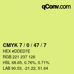 Color code: CMYK 7 / 0 / 47 / 7 | qconv.com
