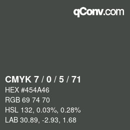 Color code: CMYK 7 / 0 / 5 / 71 | qconv.com