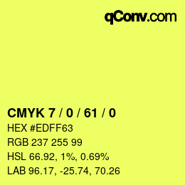 Color code: CMYK 7 / 0 / 61 / 0 | qconv.com