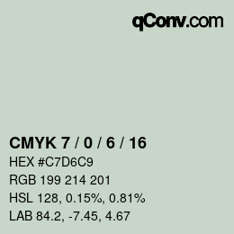 Color code: CMYK 7 / 0 / 6 / 16 | qconv.com