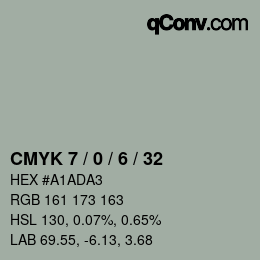 Color code: CMYK 7 / 0 / 6 / 32 | qconv.com