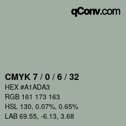 Color code: CMYK 7 / 0 / 6 / 32 | qconv.com