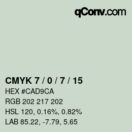 カラーコード: CMYK 7 / 0 / 7 / 15 | qconv.com