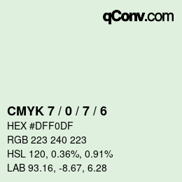 Código de color: CMYK 7 / 0 / 7 / 6 | qconv.com