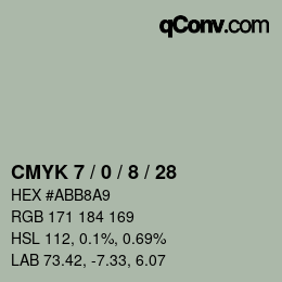 カラーコード: CMYK 7 / 0 / 8 / 28 | qconv.com