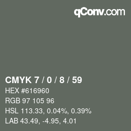 Color code: CMYK 7 / 0 / 8 / 59 | qconv.com