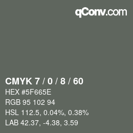 Color code: CMYK 7 / 0 / 8 / 60 | qconv.com
