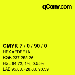 Color code: CMYK 7 / 0 / 90 / 0 | qconv.com