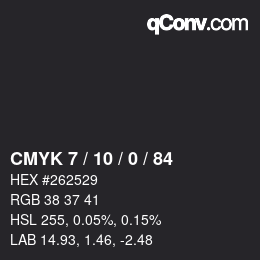 Color code: CMYK 7 / 10 / 0 / 84 | qconv.com