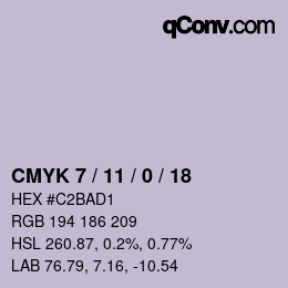 Color code: CMYK 7 / 11 / 0 / 18 | qconv.com