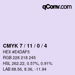 Color code: CMYK 7 / 11 / 0 / 4 | qconv.com