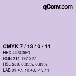 Color code: CMYK 7 / 13 / 0 / 11 | qconv.com