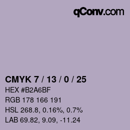 Color code: CMYK 7 / 13 / 0 / 25 | qconv.com